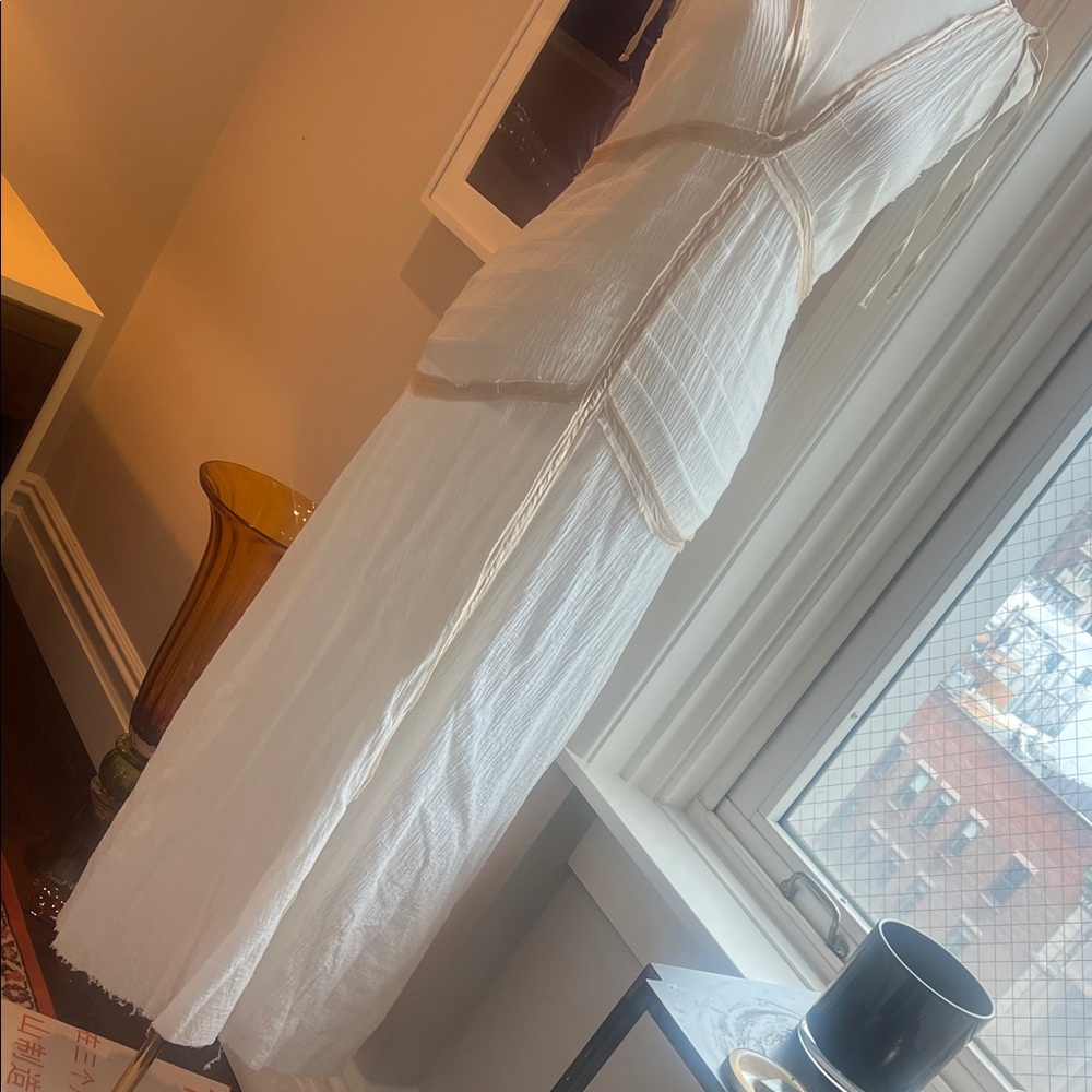 AKA New York Cream Maxi Dress